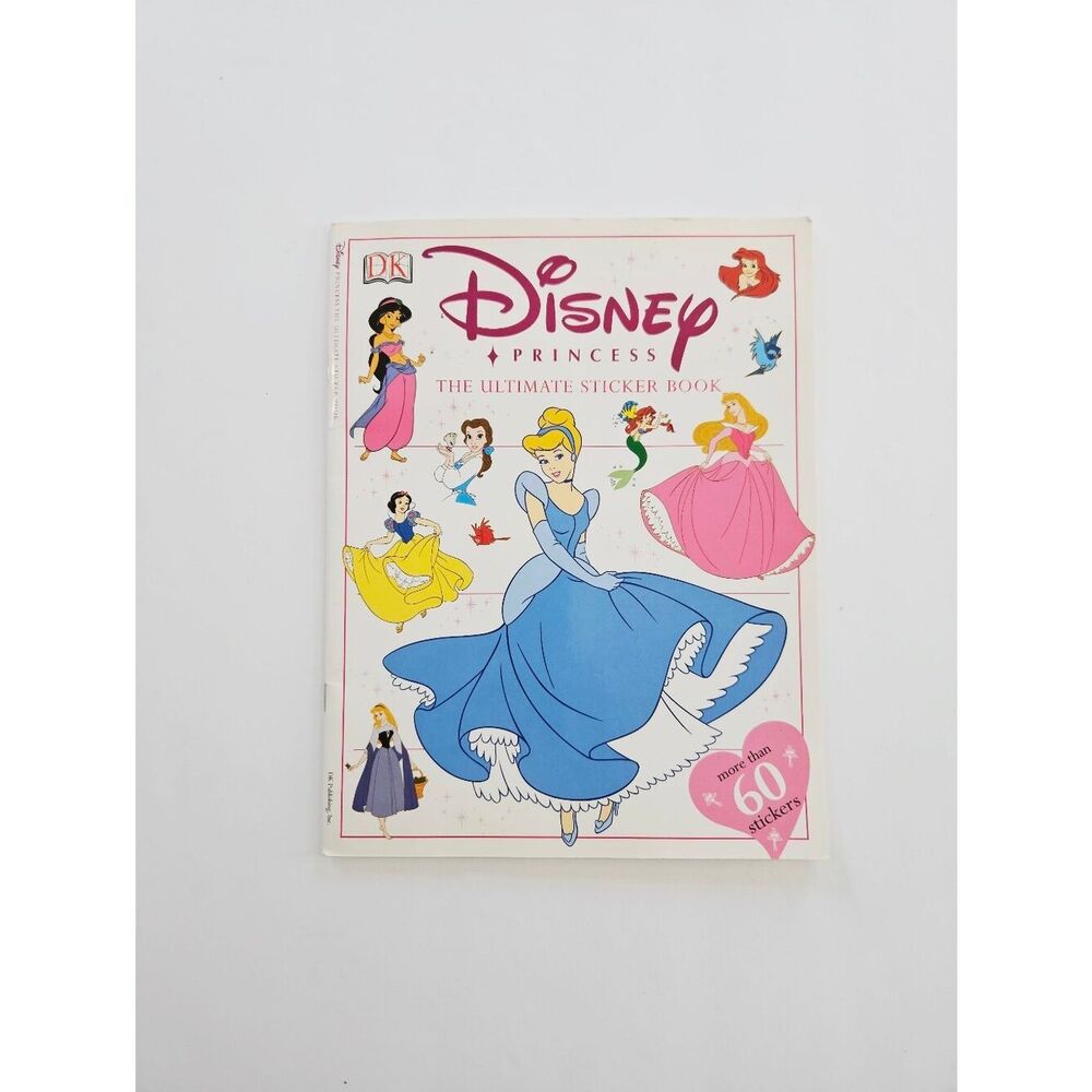 Vintage 2003 Disney Princess The Ultimate Sticker Book - Partially Finished